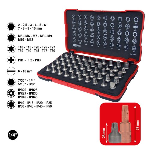 Tools 4 - ks, 1/4"